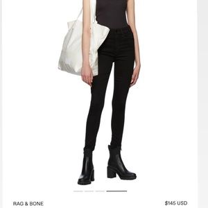 Rag & Bone jeans/leggings size 28. Color Black. Pre-owned; great conditi…